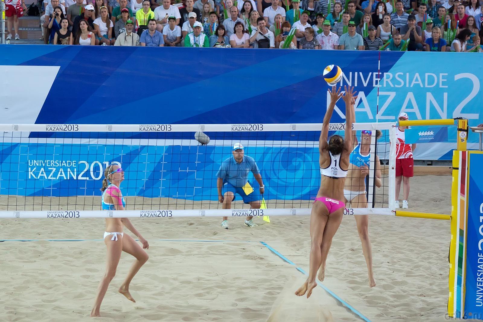 ::12.07.2013 Универсиада Казань. Женщины, пляжный волейбол - финал