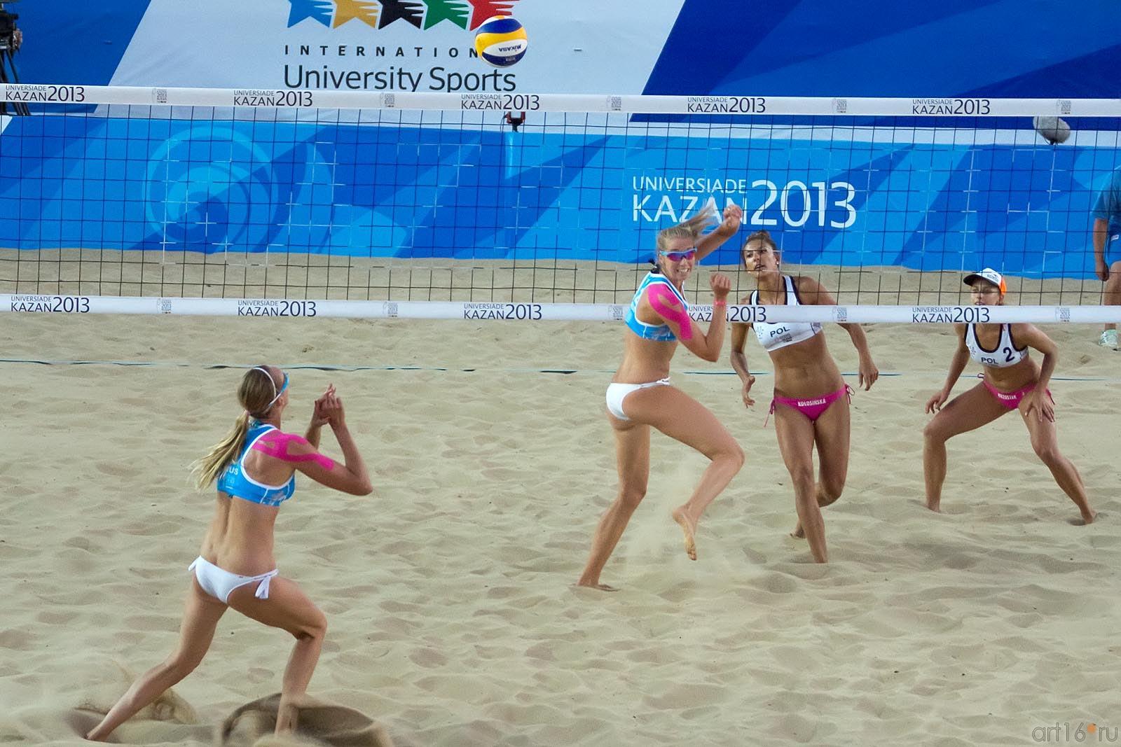 ::12.07.2013 Универсиада Казань. Женщины, пляжный волейбол - финал