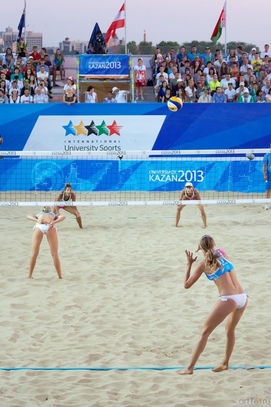 ::12.07.2013 Универсиада Казань. Женщины, пляжный волейбол - финал