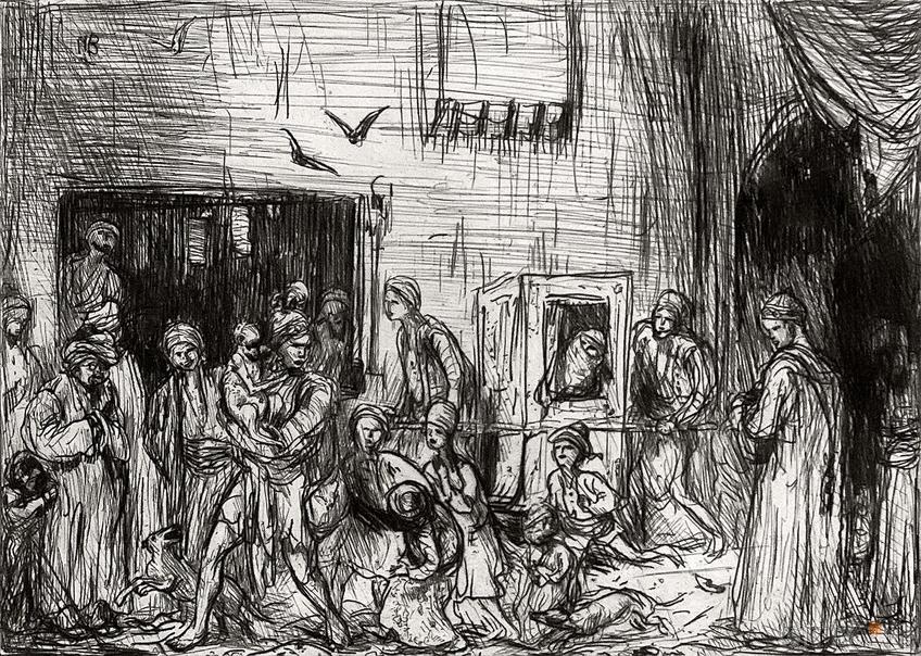 ПАЛАНКИН. 1889::Открытие выставки Мариуса Бауэра