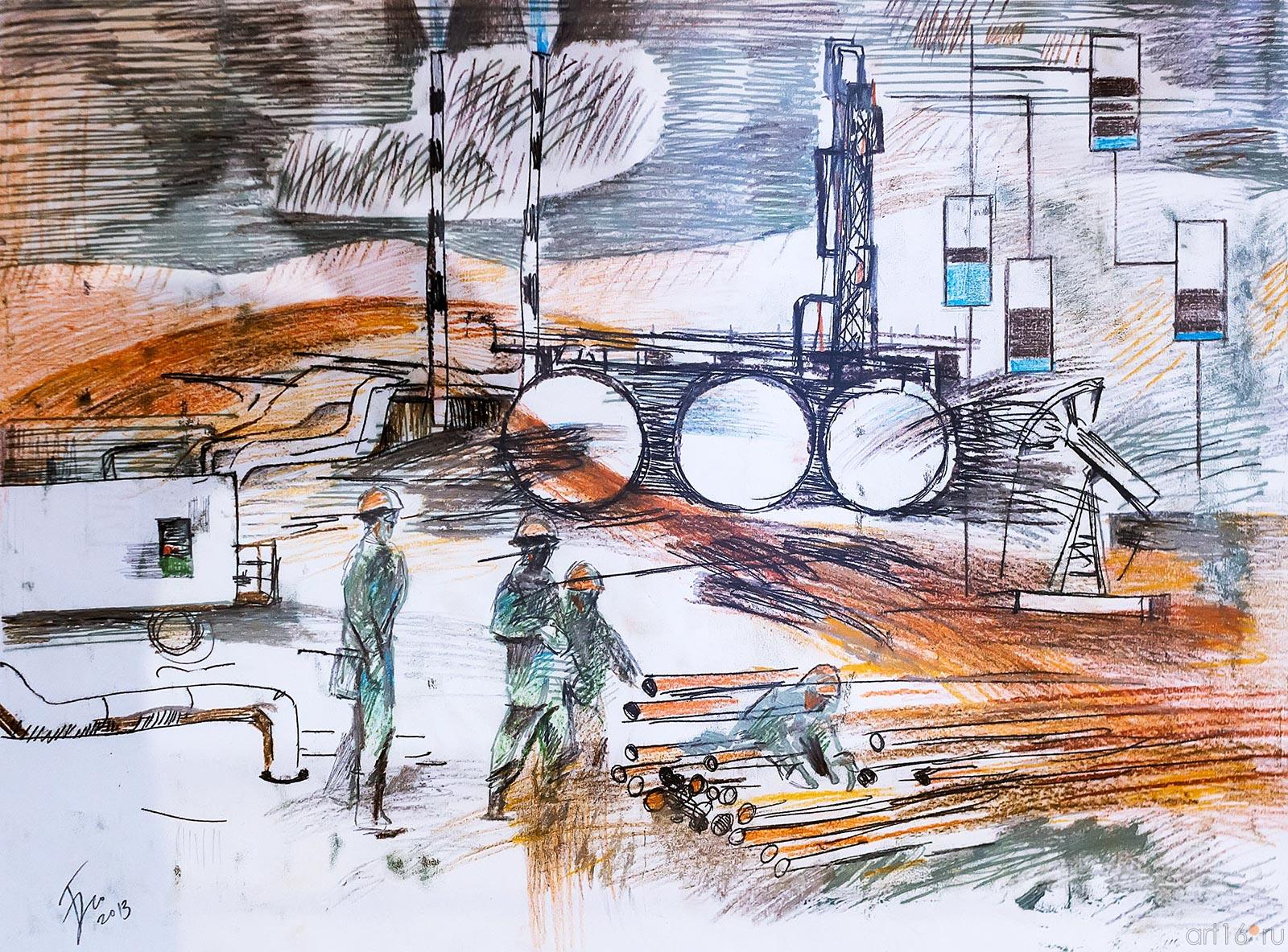 Серия ʺАзнакаевскнефтьʺ лист 3, 2013::Чёрное золото Татарстана