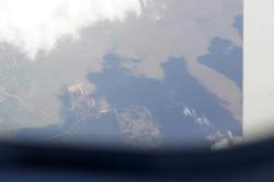Крым из иллюминатора самолета