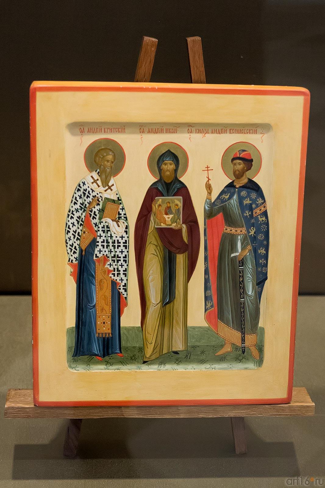 УТКИНА Е.В. СВЯТЫЕ АНДРЕЙ КРИТСКИЙ, АНДРЕЙ РУБЛЕВ, АНДРЕЙ БОГОЛЮБСКИЙ 2004::Иконописная традиция в храмовом искусстве XXI века