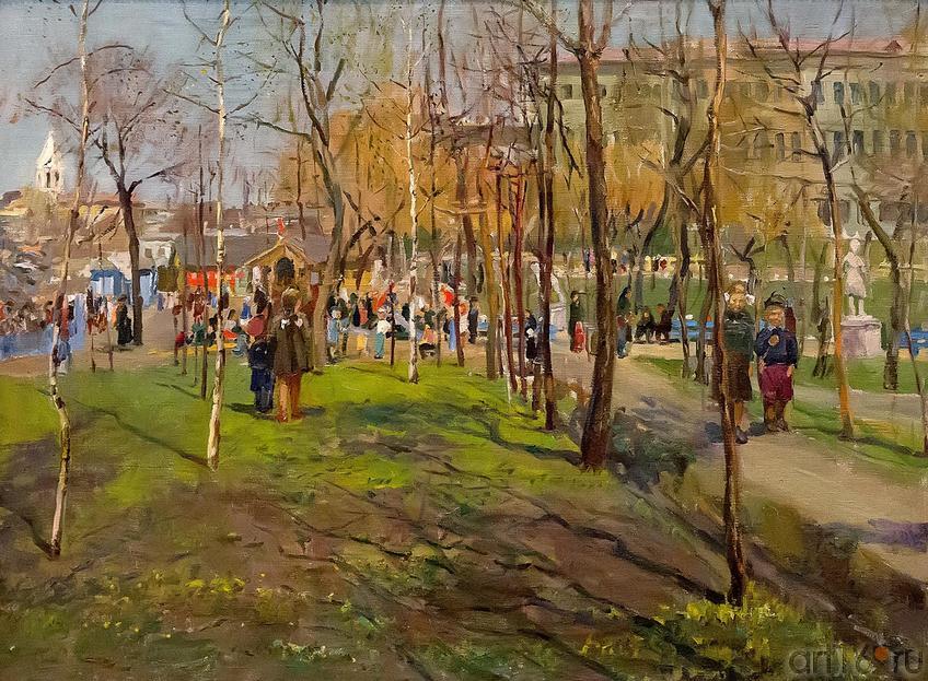 РАХМАНКУЛОВА Г.А. 1913- 1991 ГОРОДСКОЙ ПЕЙЗАЖ Холст, масло::«Реалистическое искусство России и Татарстана»