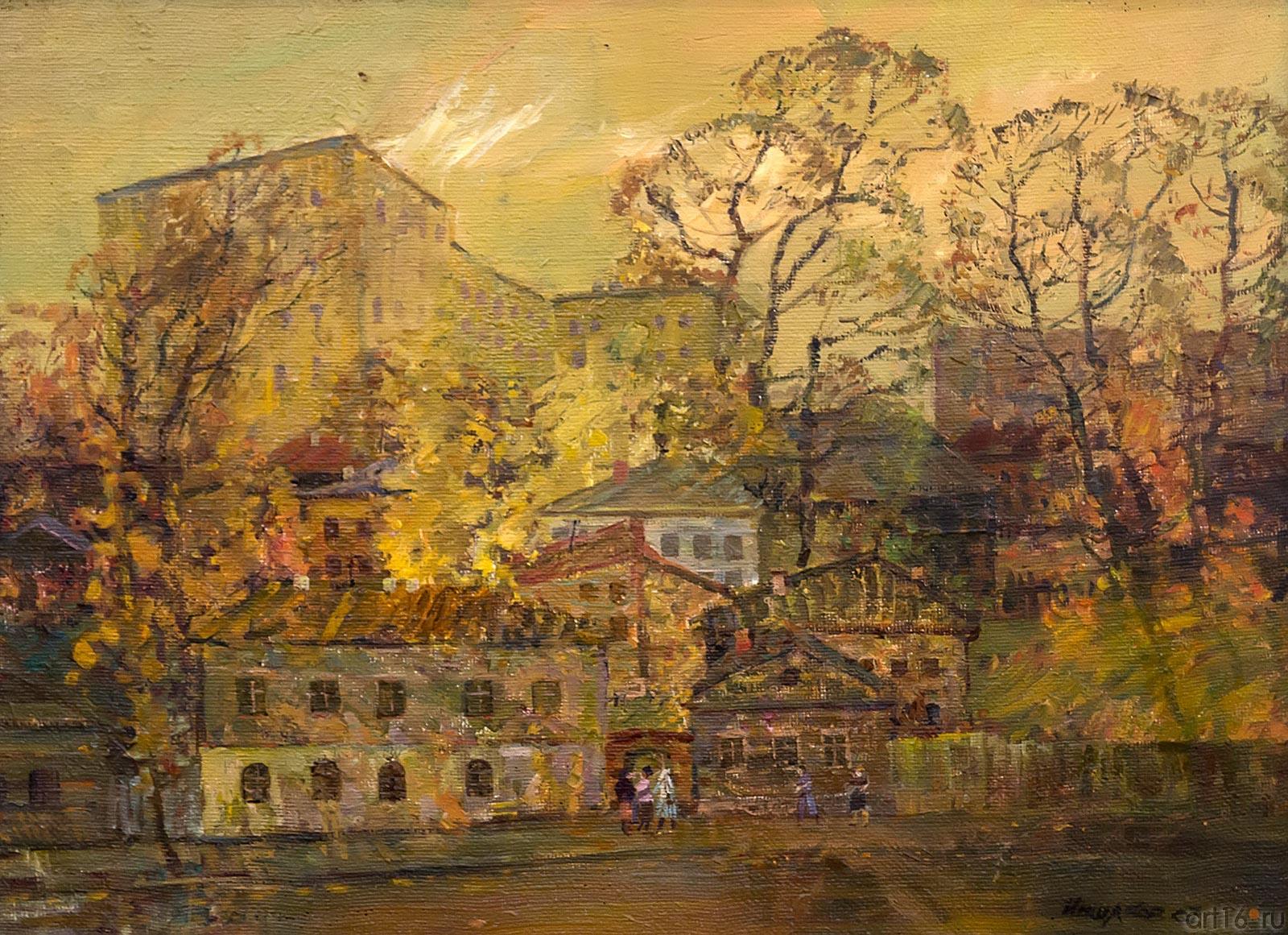 ИНШАКОВ Л.Ф. 1947 ОСЕНЬ В ЮДИНО. Холст, масло::«Реалистическое искусство России и Татарстана»