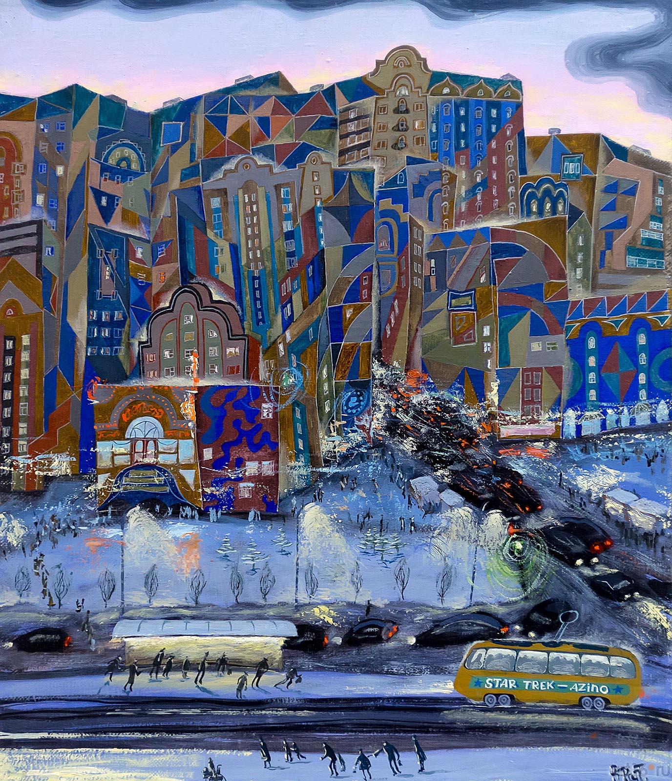 ФАТТАХОВ Р.Ш. 1946 МОЗАИКА АЗИНО. 2001 Холст, масло::«Реалистическое искусство России и Татарстана»