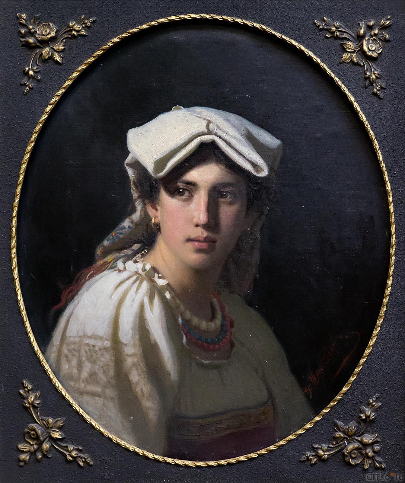 ШАХОВСКОЙ НИКОЛАЙ ПАВЛОВИЧ. 1850-1923 ИТАЛЬЯНКА. 1887 (?) Холст, масло::Казанские коллекции и коллекционеры