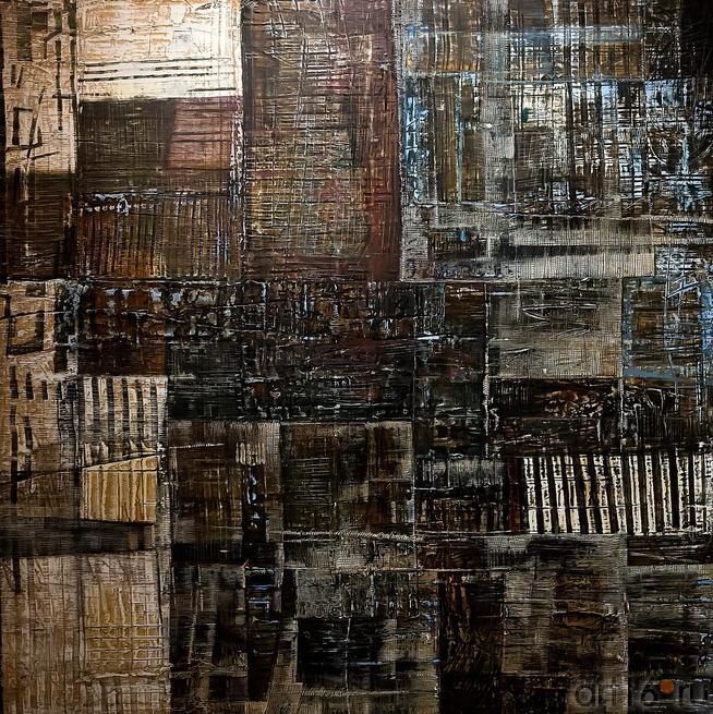Рустам Салихов «Композиция» из серии «Необозримость мира»::Оптические переживания. Выставка абстрактного искусства в ЦСИ «Смена»