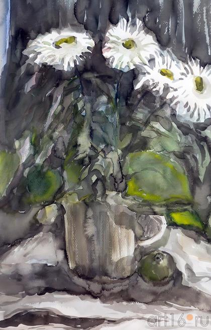 Магина Л.В. РОМАШКИ. 2013::III региональная выставка акварели