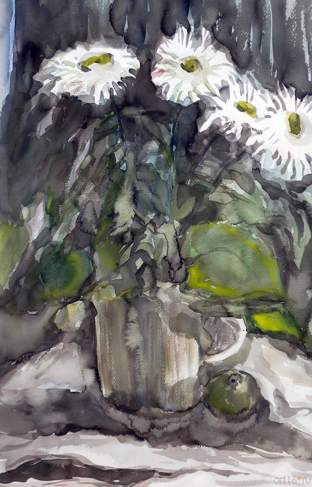 Магина Л.В. РОМАШКИ. 2013::III региональная выставка акварели