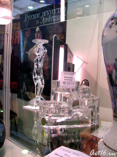 Изделия из стекла с выставки ʺХрустальное ожерелье Россииʺ::«Эрмитаж-Казань» на АРТ— галерее. Казань—2009