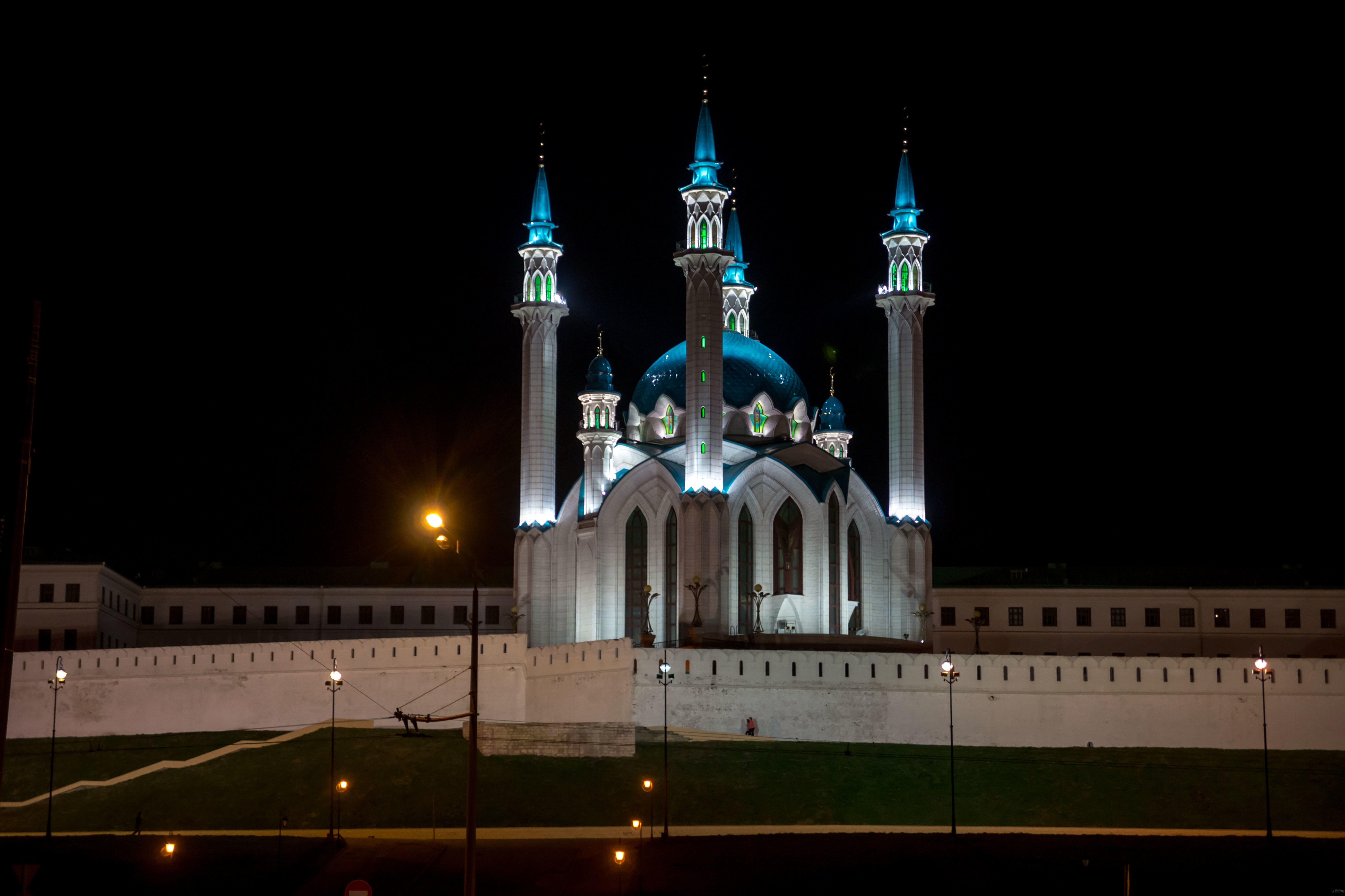 Мечеть Кул Шариф. Вид ночью::Служебный