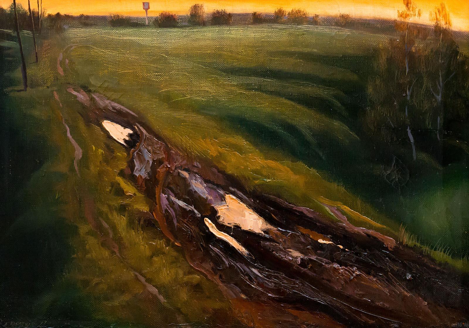 ПОСЛЕ ДОЖДЯ. 1997. Карпенко А.В.::Четыре судьбы в искусстве. Виктор Сынков, Александр Халдеев, Алексей Карпенко, Анатолий Пашин