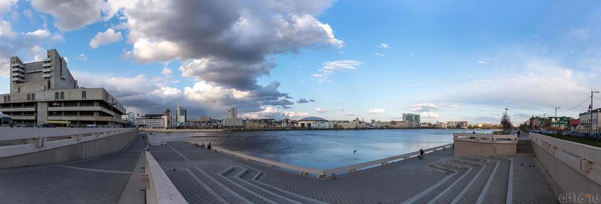 Панорама оз. Кабан со стороны театра Камала. Казань 2014::Избратое