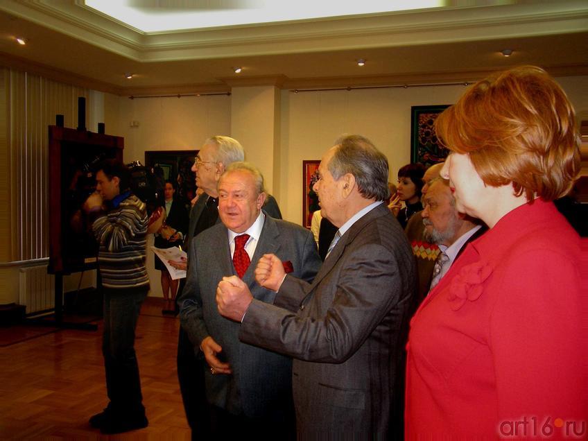 Минтимер Шарипович делится впечатлениями::Зураб Церетели. Открытие выставки