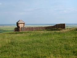 Деревянная сторожевая башня городища