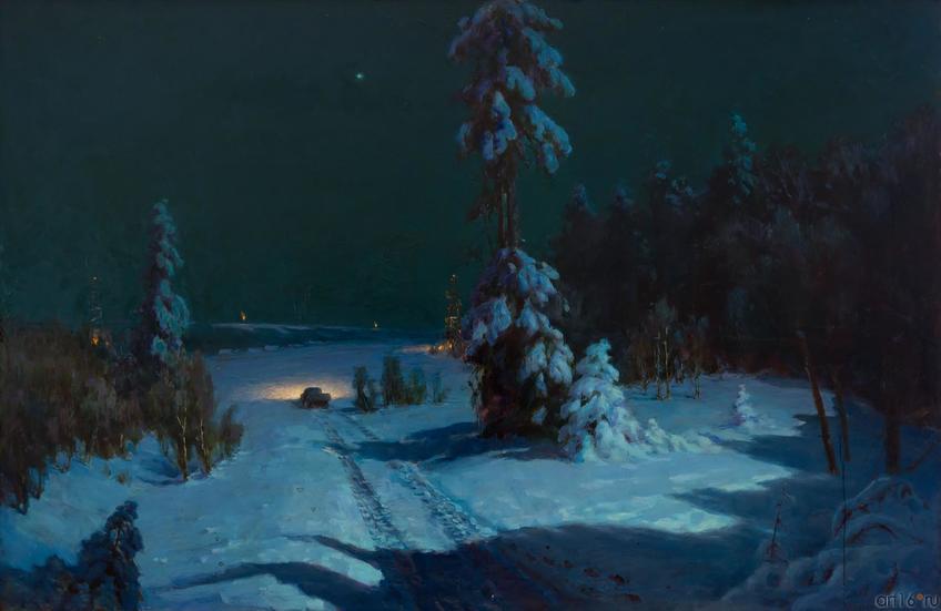 ПОТРЕВОЖЕННАЯ ТИШИНА.1973::Пейзаж, натюрморт в живописи Кондрата Максимова