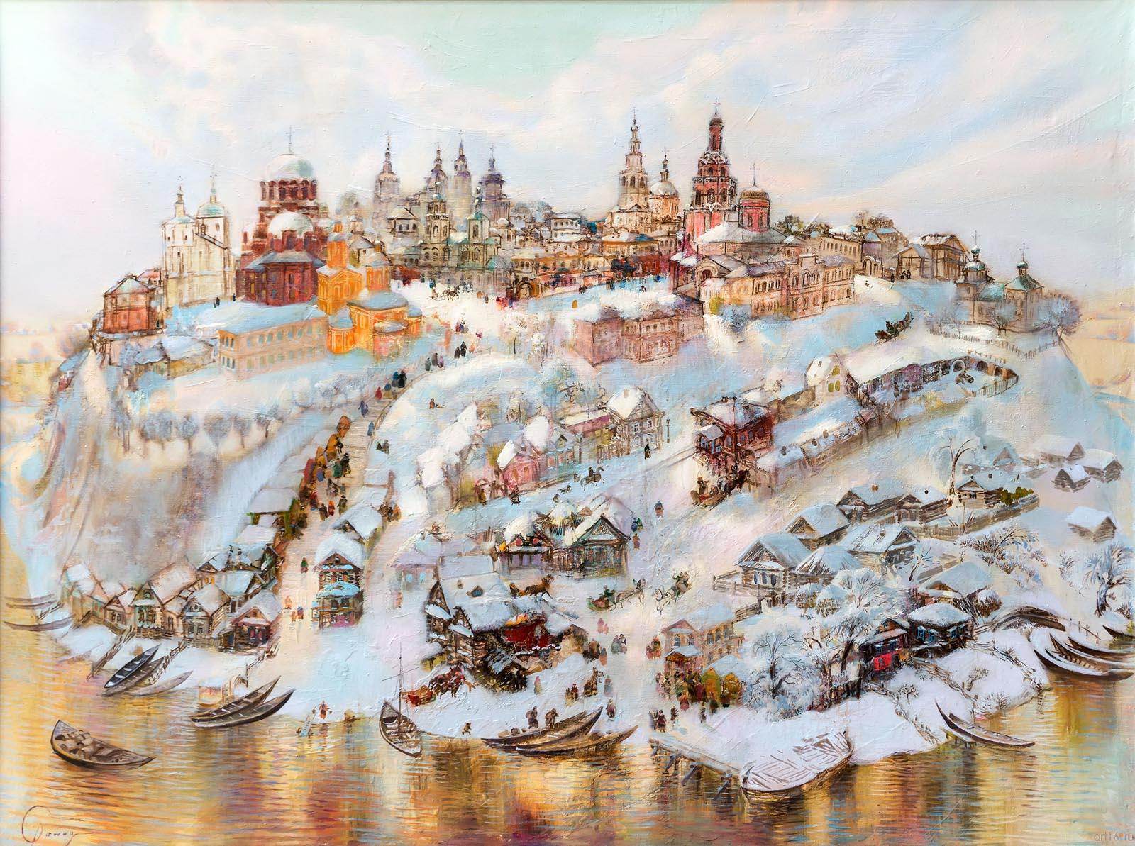 РАШИТ САФИУЛЛИН. ОСТРОВ-ГРАД СВИЯЖСК. 2010 Холст, масло, акрил::«Жизнь коротка — искусство вечно» Вячеслав Лысков и его ученики Живопись, графика