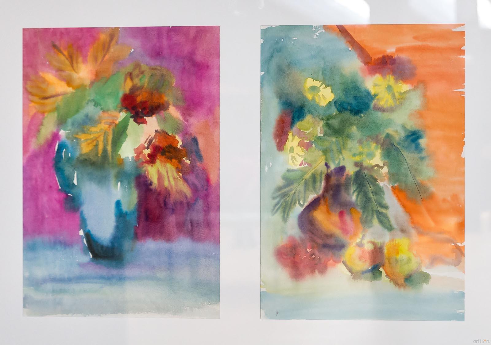 ГУЛЬСИНА АБДУЛЛИНА НАТЮРМОРТ. 2012 Бумага, акварель::«Жизнь коротка — искусство вечно» Вячеслав Лысков и его ученики Живопись, графика