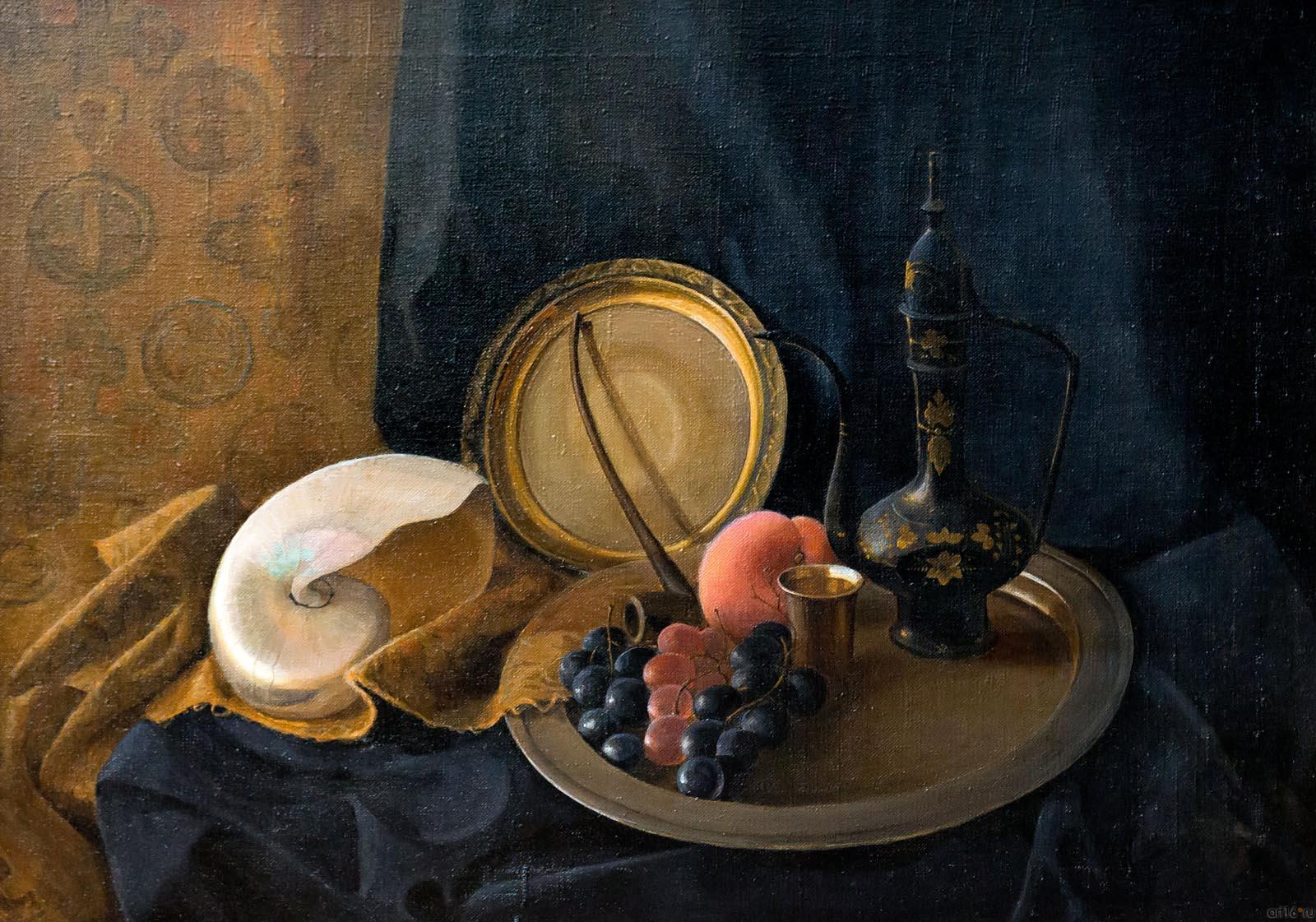 ТАТЬЯНА ГОЛУБЦОВА. НАТЮРМОРТ С РАКОВИНОЙ. 2004 Холст, масло::«Жизнь коротка — искусство вечно» Вячеслав Лысков и его ученики Живопись, графика