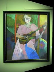 Портрет. (Женщина с гитарой). 1913 (?)