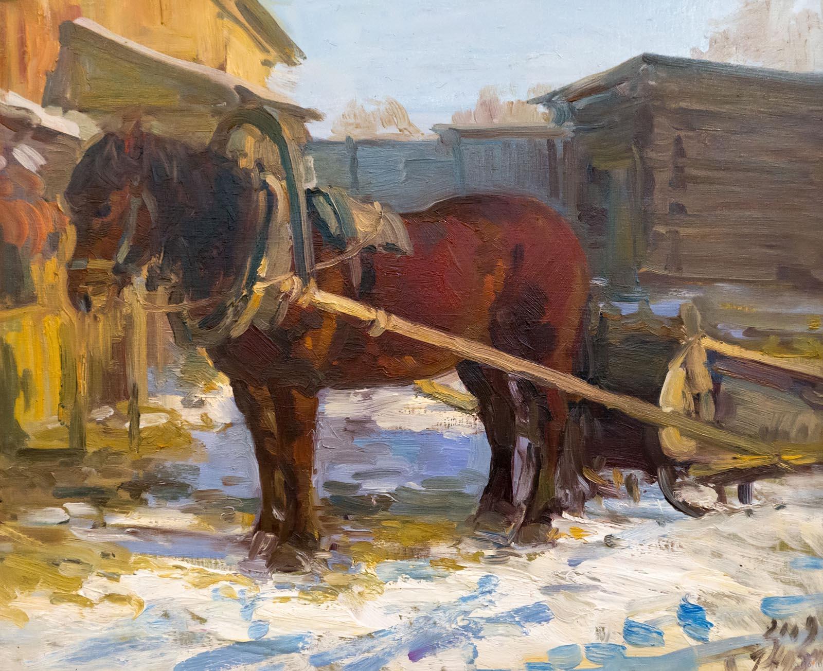 ХУЗИН Р.Ф. 1975 В ДЕКАБРЕ. 2009 Холст, масло::Между Волгой и Уралом