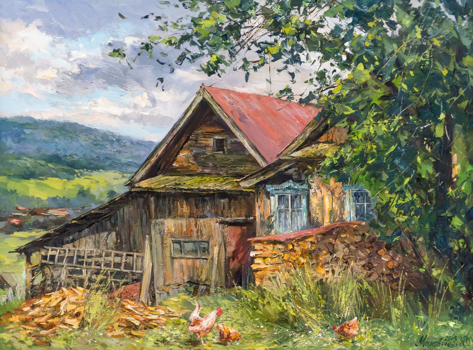 МАТВИЕНКО К.Ю. 1969 СОЛНЕЧНЫЙ ДЕНЕК. 2013 Холст, масло::Между Волгой и Уралом