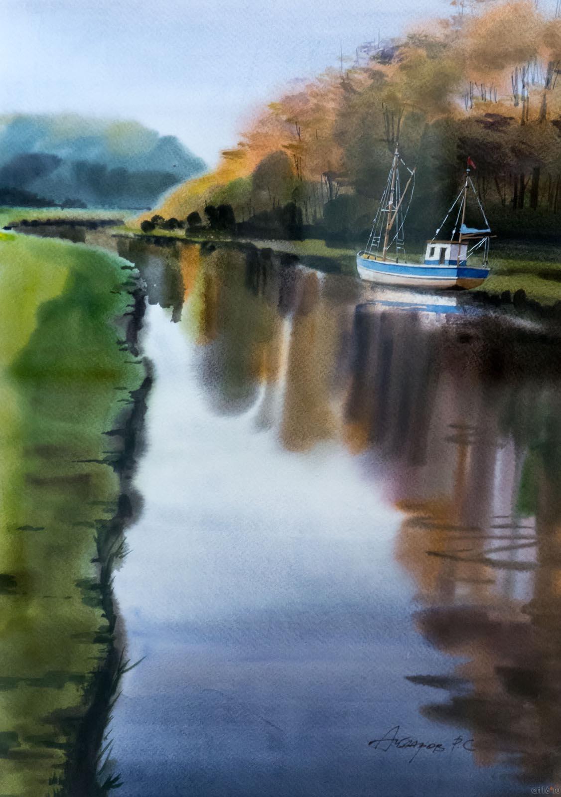 АЙДАРОВ Р.С. 1950. Пейзаж. Бумага, акварель::«Из дальних странствий…». Акварели Равиля Айдарова