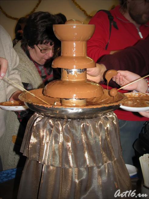 Сладости из шоколадного фонтана::«Шоколадное Рождество»