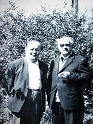 Александр Ключарев с братом Дж. Файзи -  Шаукатом. 1969