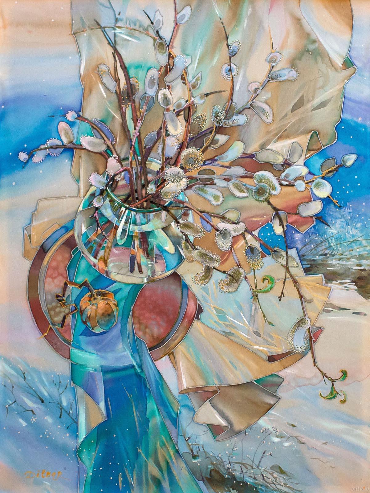 ДИЛЯ БАРЫШЕВА г. Казань ПО МОТИВАМ В.НАБОКОВА. 2012 Холст, батик, натуральный шелк::Моя Родина — Татарстан. Республиканская художественная выставка