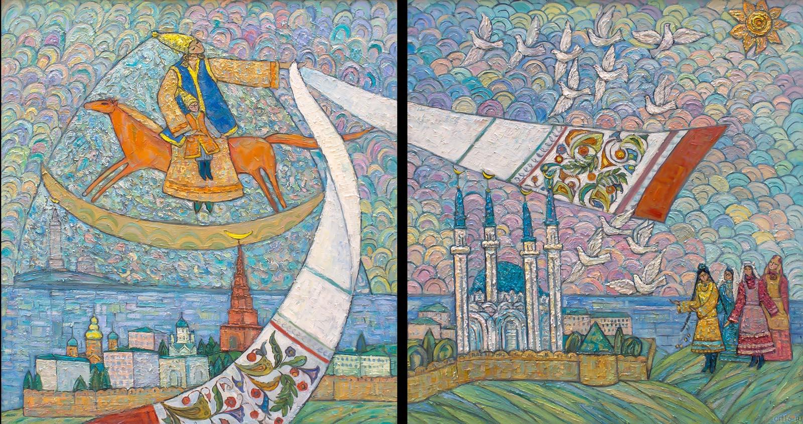 СИРАЗИЕВА САГИДА ФАВЗИЕВНА. 1959 г. Набережные Челны РТ ДИТПИХ. КАЗАН СЕЛЬГЕСЕ. 2014 Холст, масло::Моя Родина — Татарстан. Республиканская художественная выставка