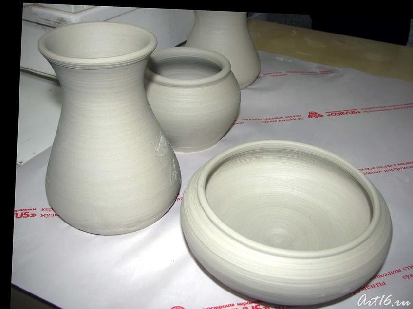 Фото №42611. Глиняная посуда, изготовленная на мастер-классах