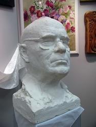 Скульптура Б. Урманче, салфетка с похорон