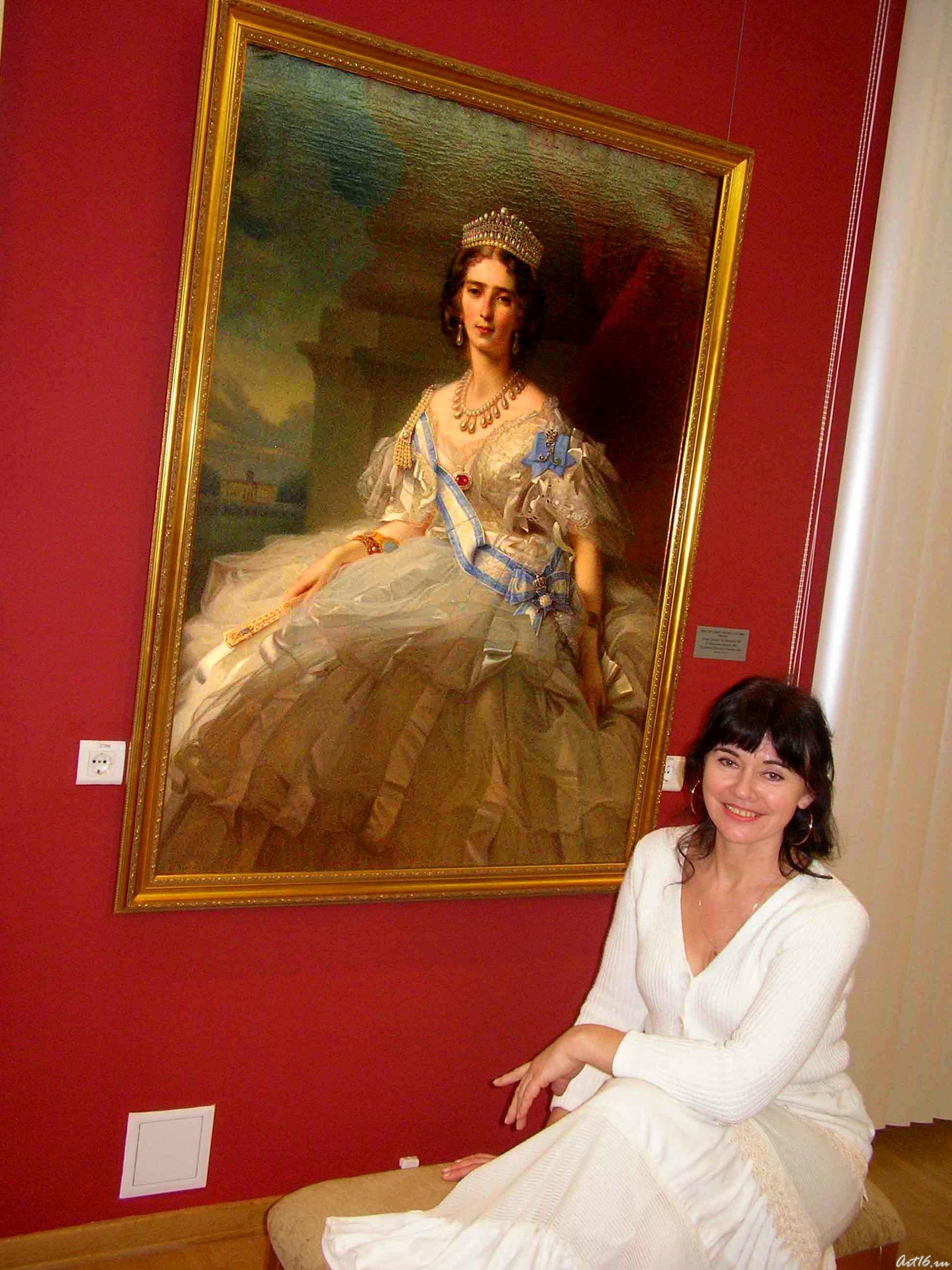  На фоне портрета княгини Т.А. Юсуповой. 1858::Русское искусство в Эрмитаже