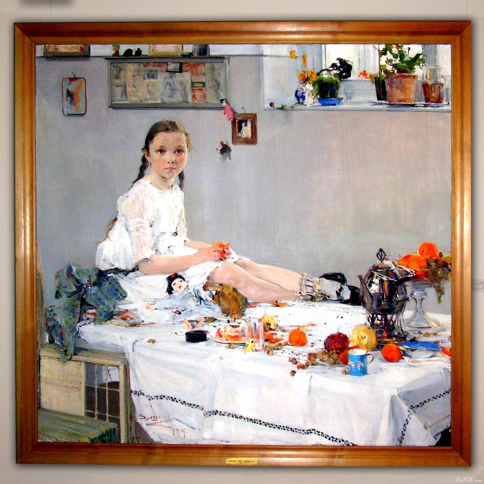 Портрет Вари Адоратской. 1914.  Фешин Н.И.::Казанская художественная школа