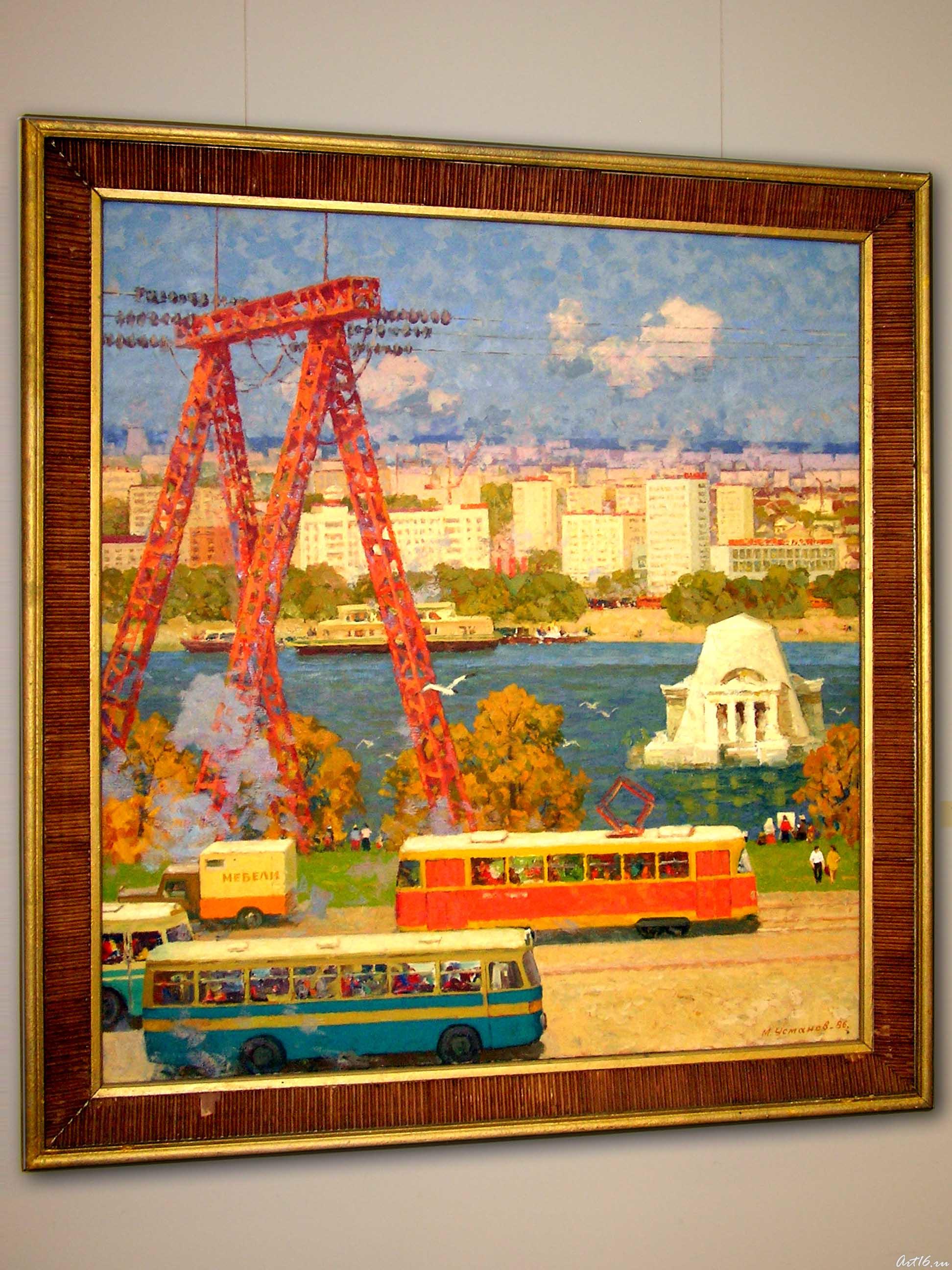 ʺКазань - Древний и молодойʺ. Левая часть триптиха::Усманов Махмуд Усманович. Юбилейная выставка