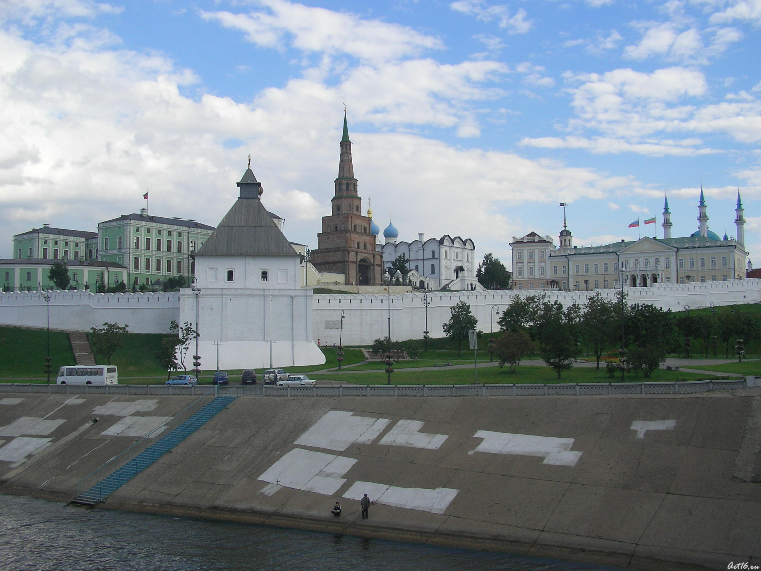 Северо-западная панорама с Ленинской дамбы::Прогулки по Кремлю