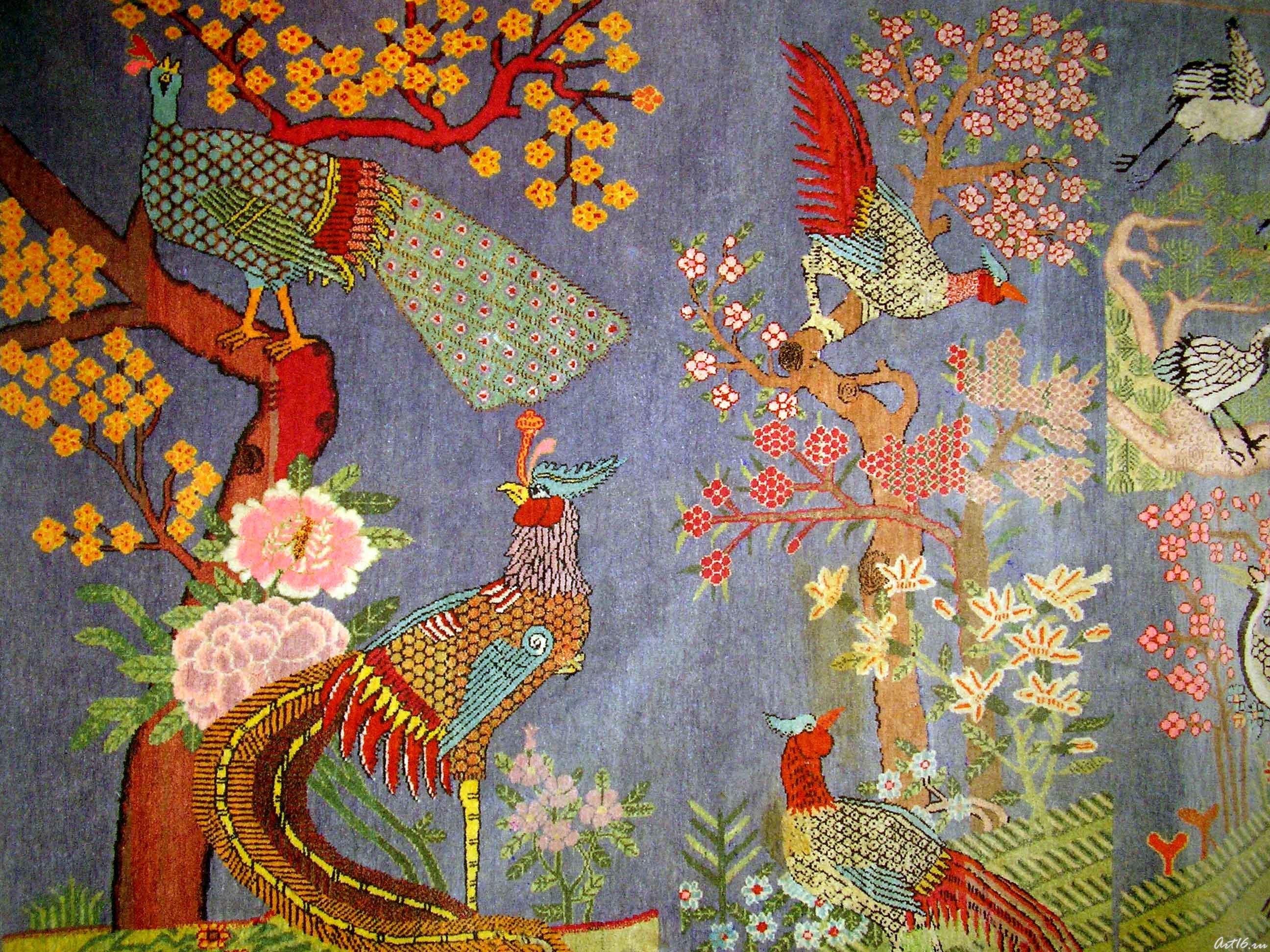 Ковер с изображением птиц::«Изобразительные ковры и каламкары мусульманского Востока»