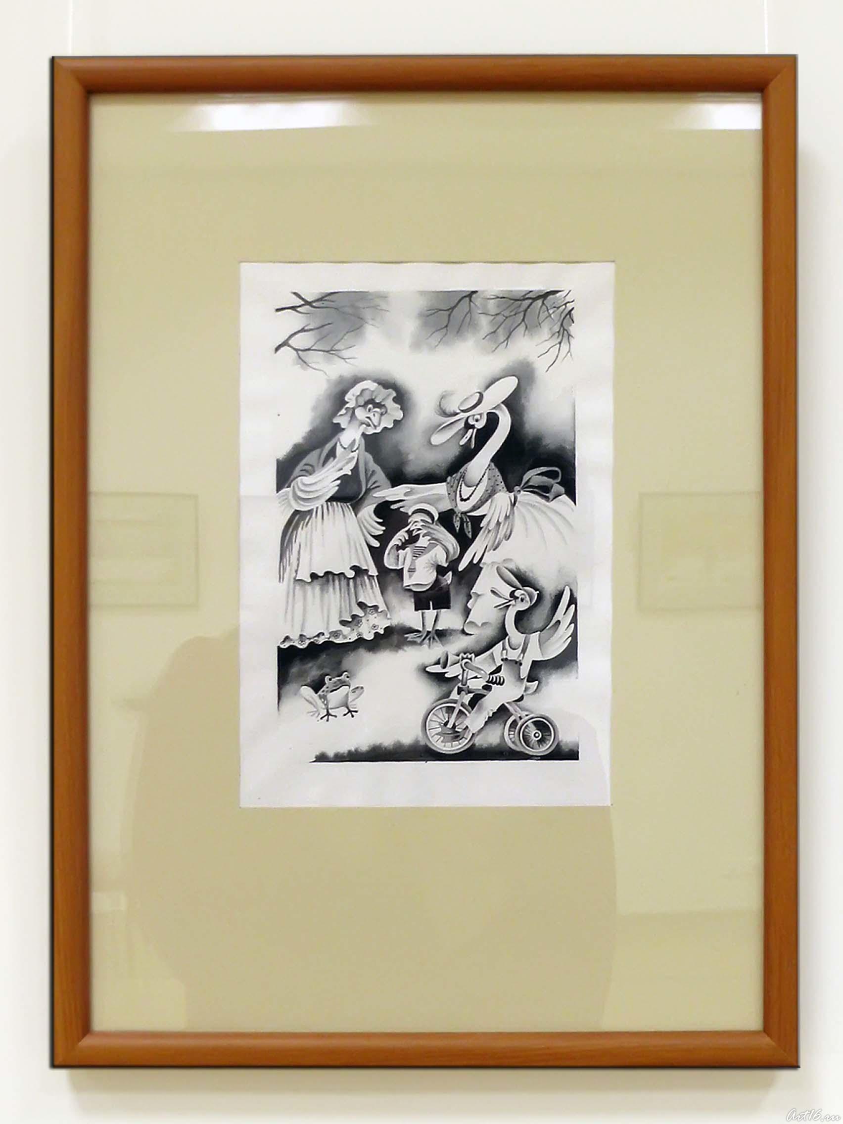 Иллюстрация к книге А. Алиша «Кто самый сильный» 1985 _52::Экспозиция