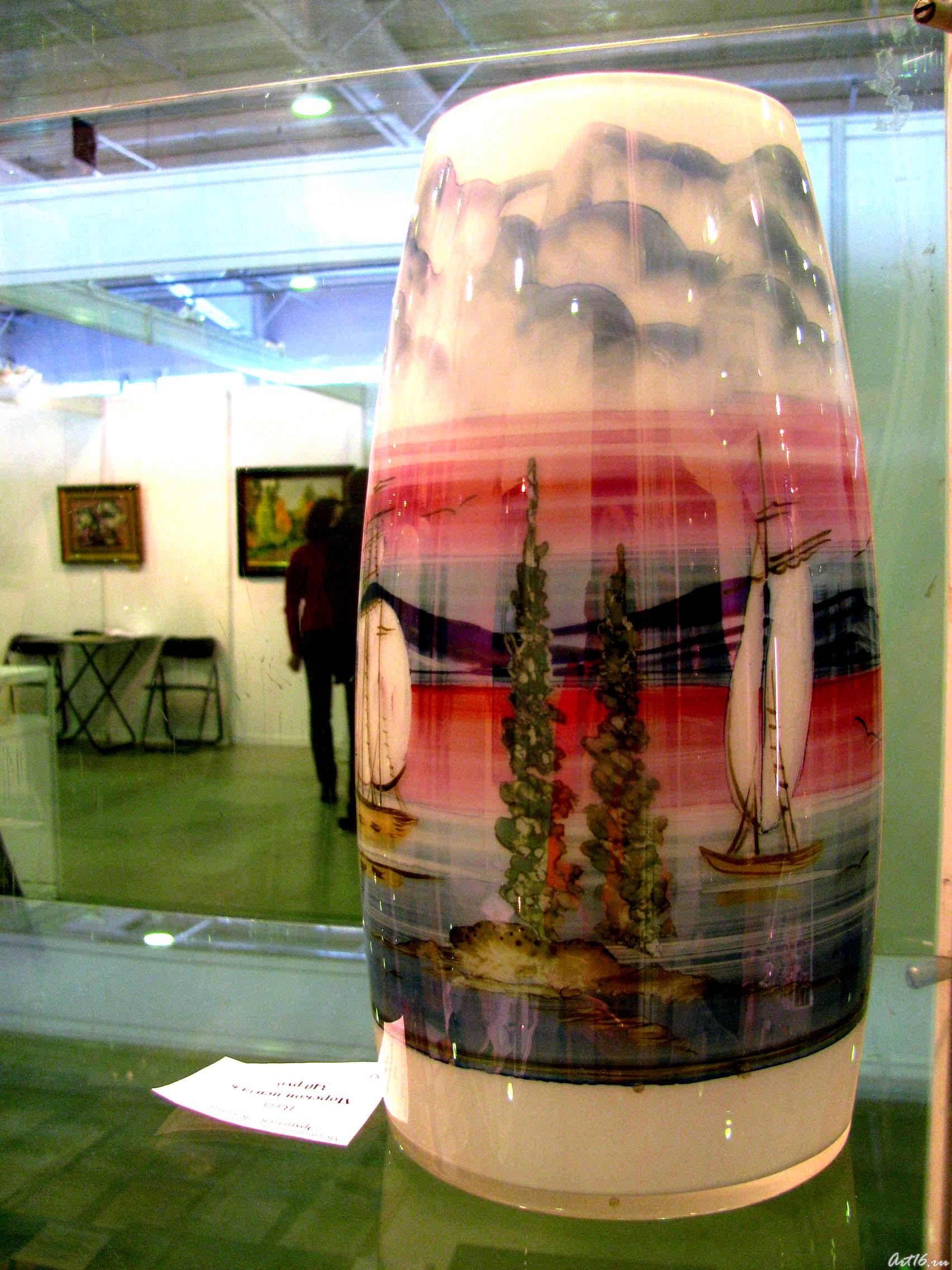 Изделия из стекла с выставки ʺХрустальное ожерелье Россииʺ28::«Эрмитаж-Казань» на АРТ— галерее. Казань—2009