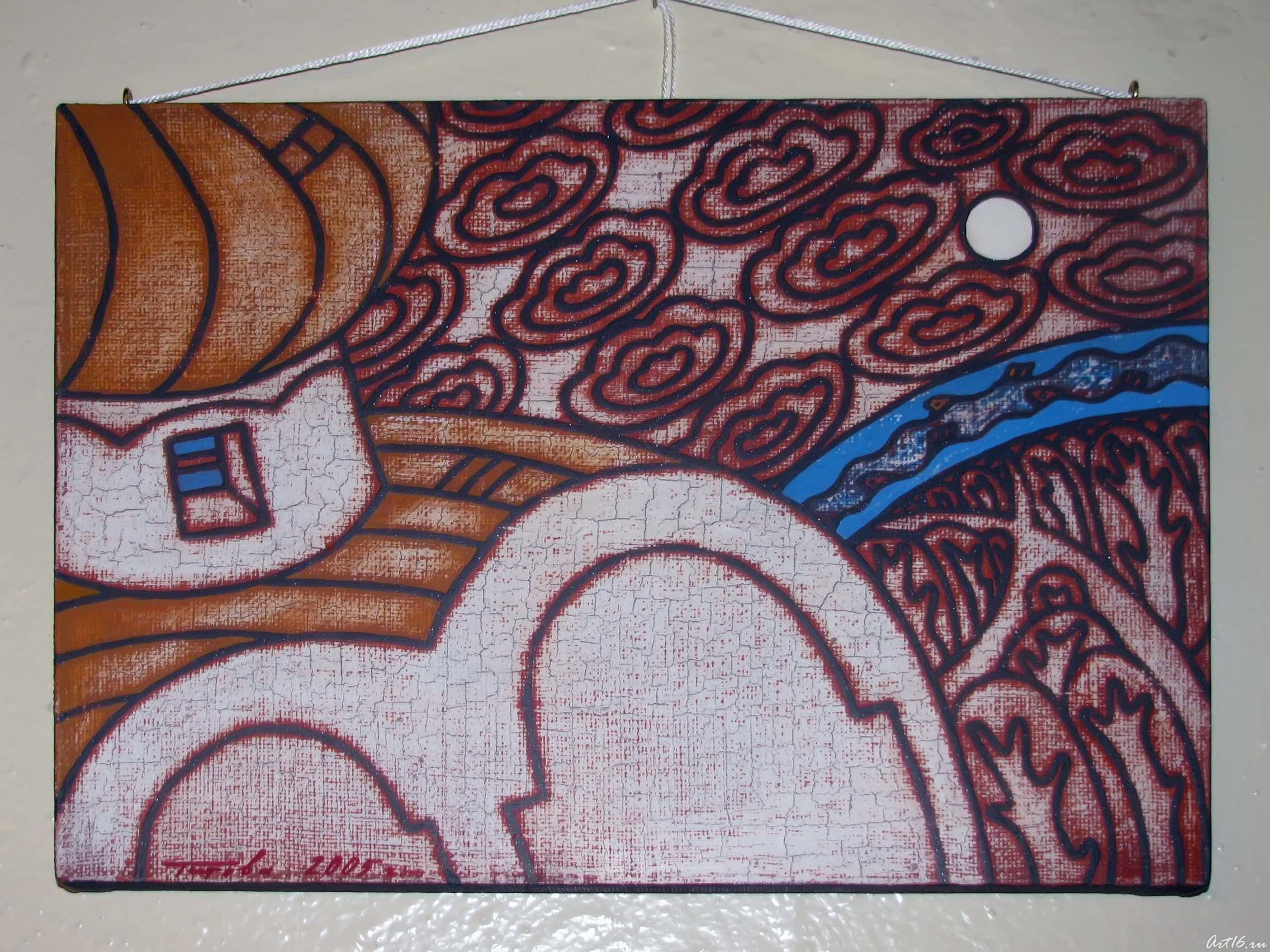 Работа Елены Титовой. 2005::«Самоварная», выставка Елены Титовой