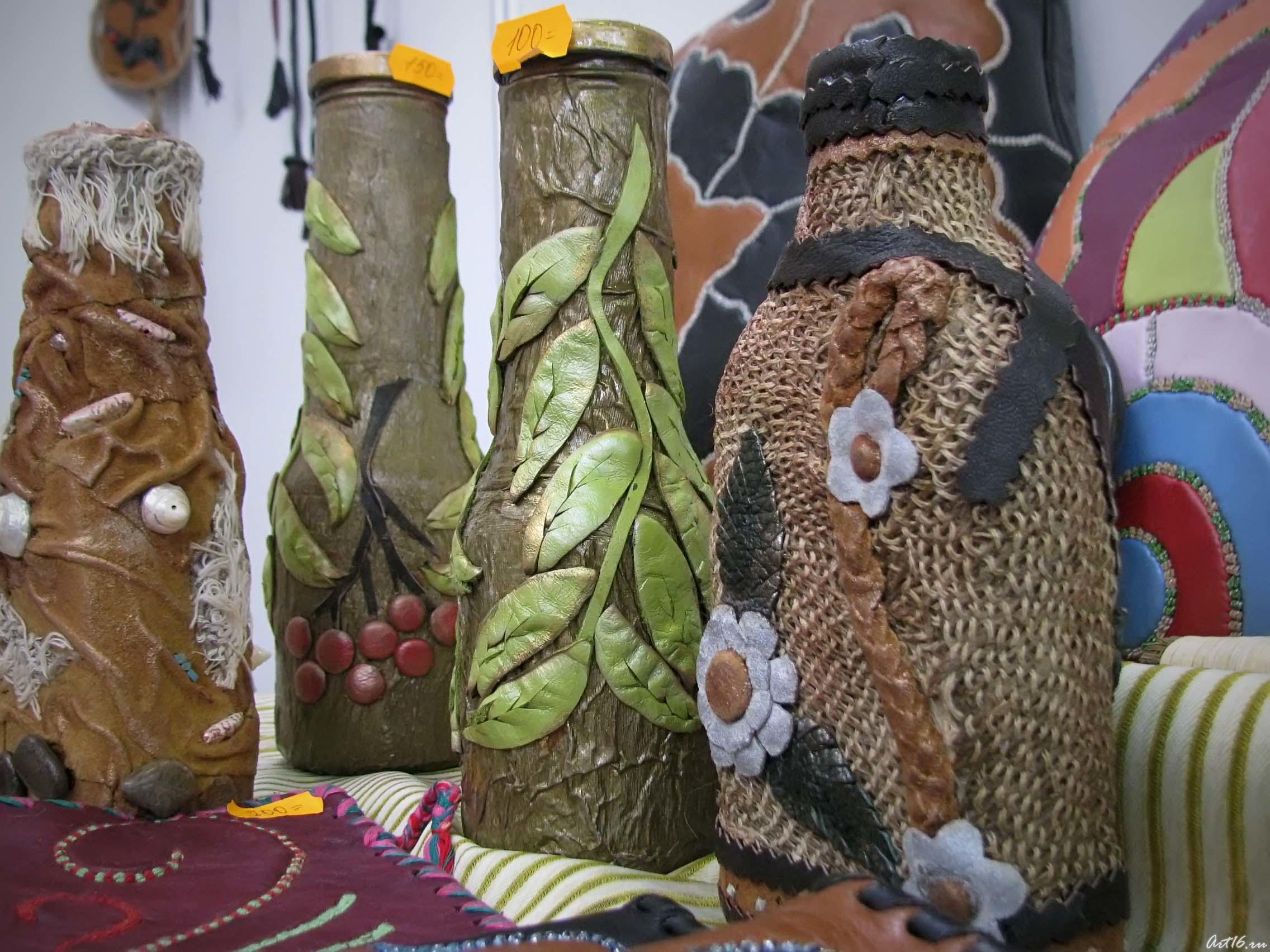 Декорированные вазы Алины Даминовой::Арт-галерея. Казань — 2010