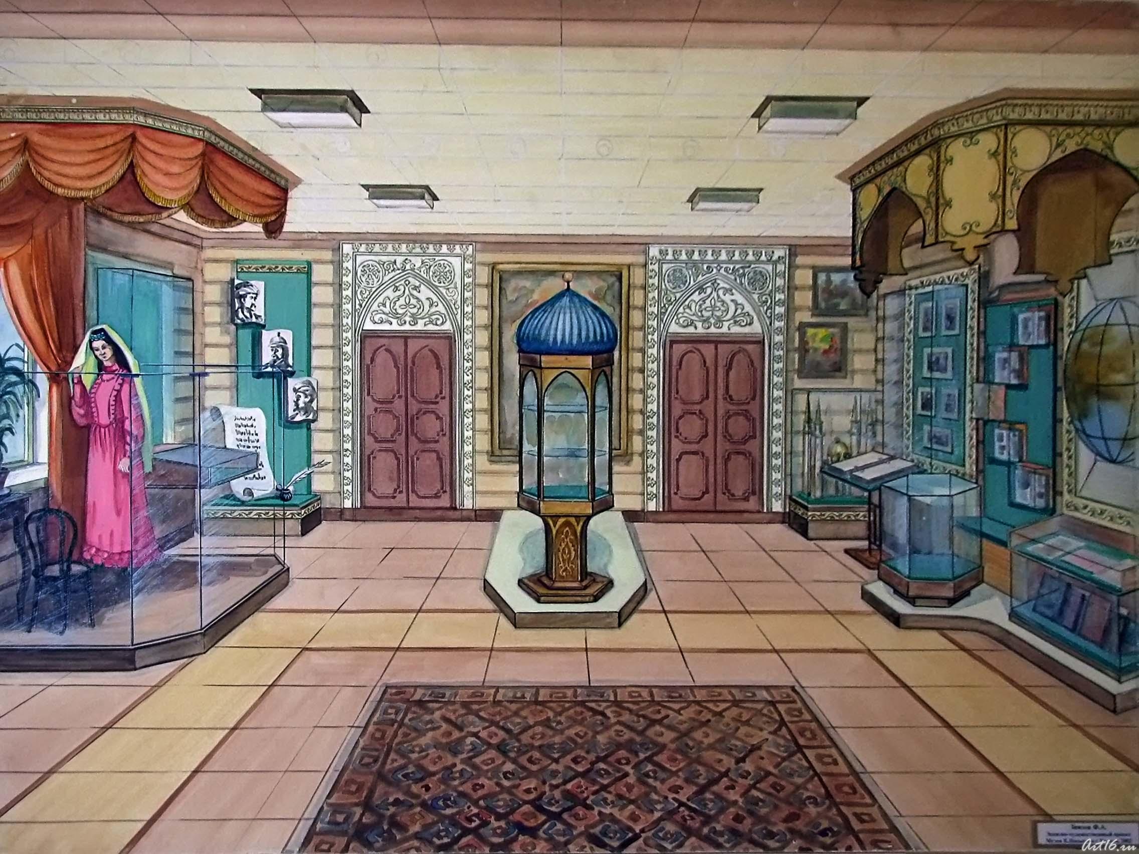 Эскизно-художественный проект Музея К. Насыри, в Казани, 2002::Фаиль Абуляесович Зиязов. "Краски родного края"