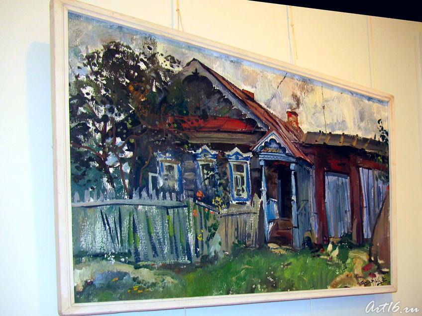 Дом с голубым крыльцом. Атабаево.1989::Виктор Кронидович Федоров. 1940-2001
