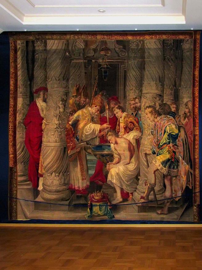 Шпалера ʺКрещение Константинаʺ из серии ʺИстория императора Константинаʺ::Искусство Франции XVII –XVIII веков