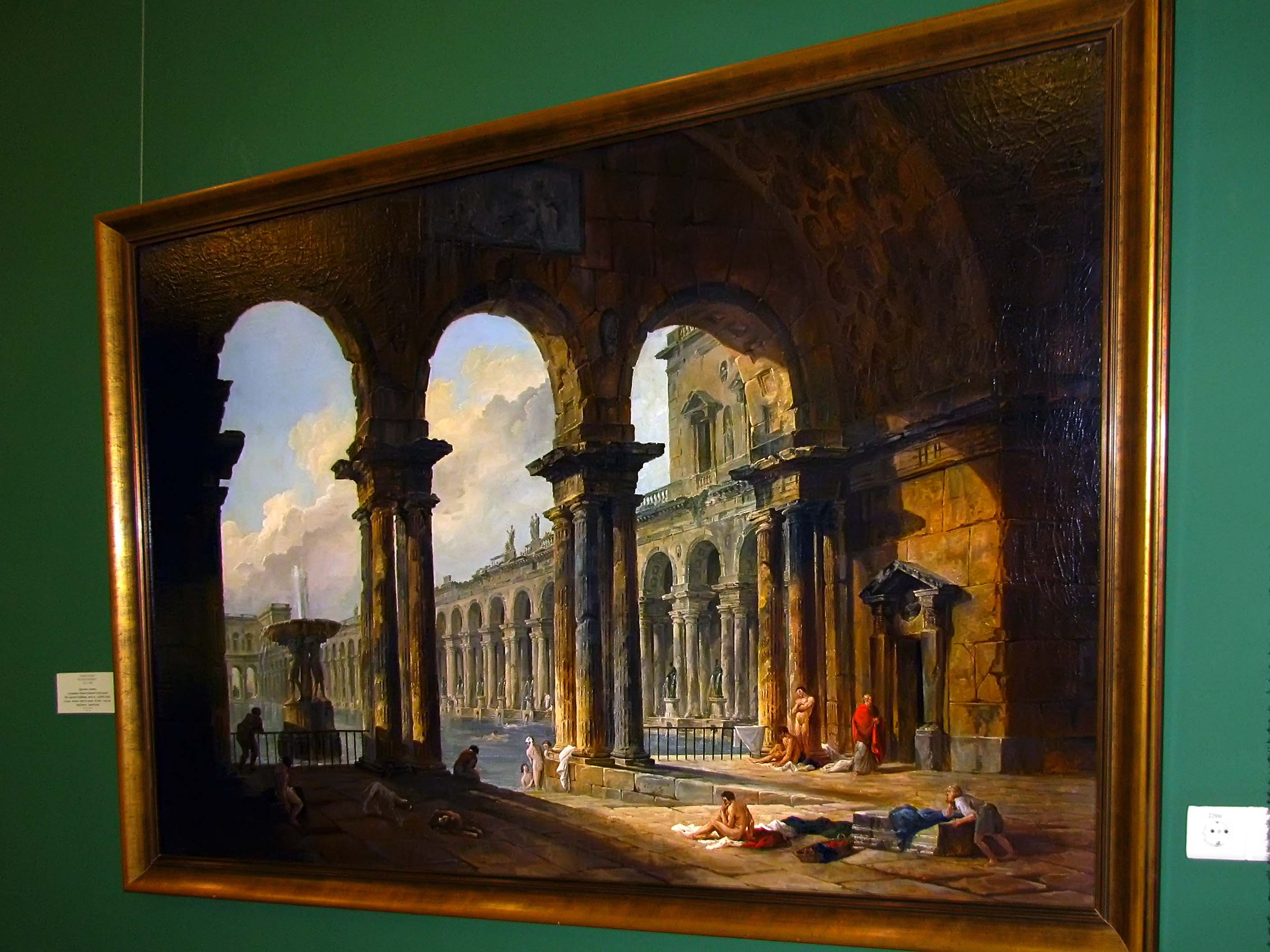 Древнее здание, служащее общественной купальней::Искусство Франции XVII –XVIII веков