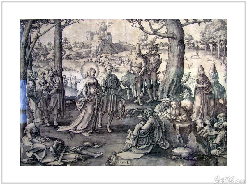 Мирские радости Марии Магдалины (Танец Магдалины). 1519::От Дюрера до Рубенса. Миф в искусстве классической гравюры 