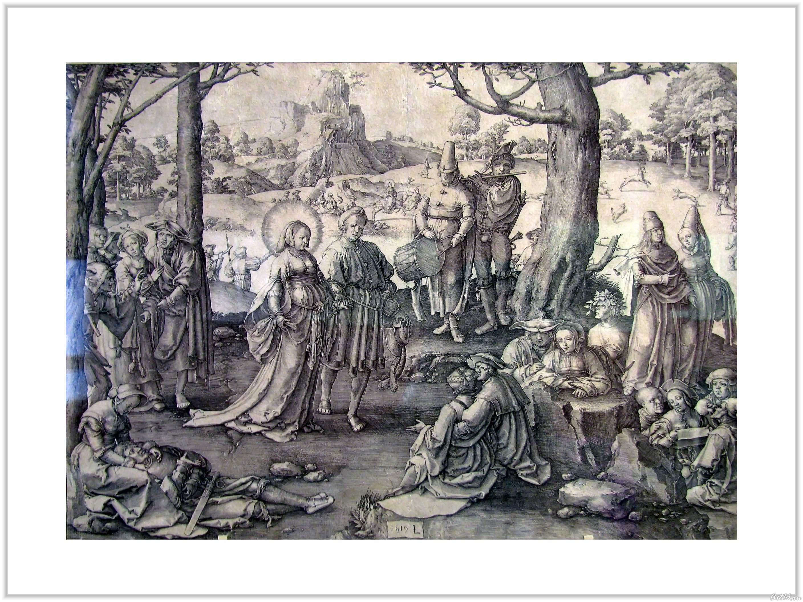 Мирские радости Марии Магдалины (Танец Магдалины). 1519::От Дюрера до Рубенса. Миф в искусстве классической гравюры 