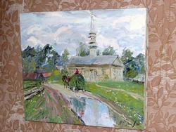 Картина Р.Гусманова (масляные краски, мастихин)